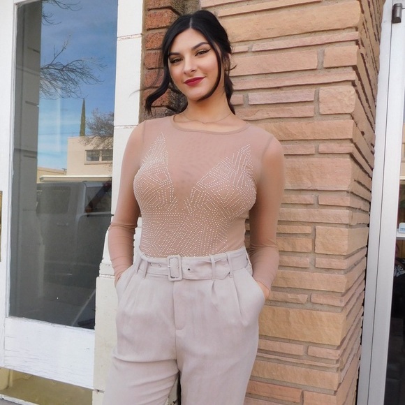 Nude Long sleeve Bodysuit - Picture 4 of 5